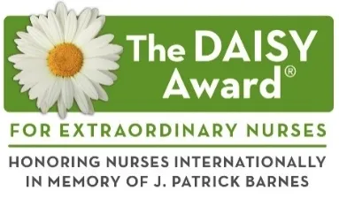 The Daisy Award image for Extraordinary nurses.